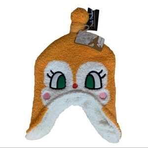 NWT Dokinchan Japan Anime Anpanman Aardvark Kids Fleece Winter Hat Toque 2-3X